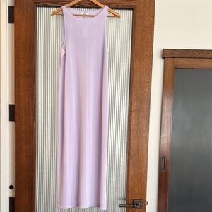 Micropleated Lavender Madewell Sleeveless Dress
